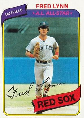#110 Fred Lynn - Boston Red Sox - 1980 Topps Baseball