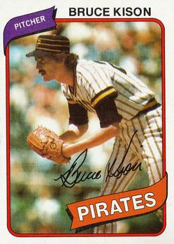 #28 Bruce Kison - Pittsburgh Pirates - 1980 Topps Baseball