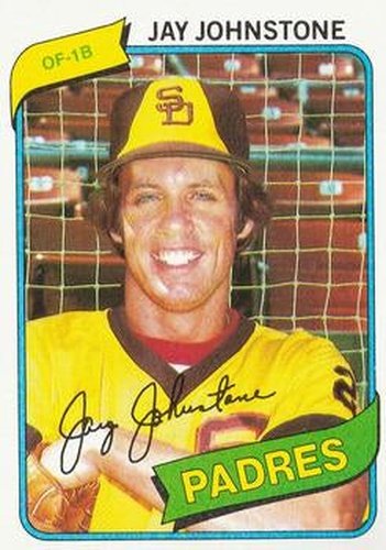 #31 Jay Johnstone - San Diego Padres - 1980 Topps Baseball