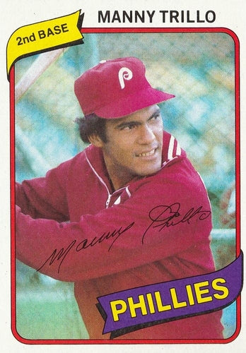 #90 Manny Trillo - Philadelphia Phillies - 1980 Topps Baseball