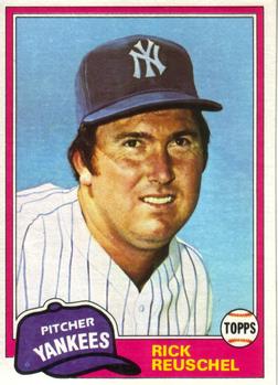 #822 Rick Reuschel - New York Yankees - 1981 Topps Baseball