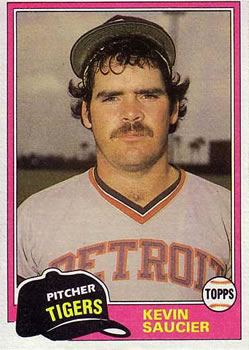 #827 Kevin Saucier - Detroit Tigers - 1981 Topps Baseball