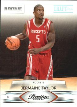 #232 Jermaine Taylor - Houston Rockets - 2009-10 Panini Prestige - Draft Picks Light Blue Basketball