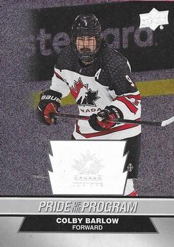 #82 Colby Barlow - Canada - 2023 Upper Deck Team Canada Juniors - Patterned Foilboard Hockey