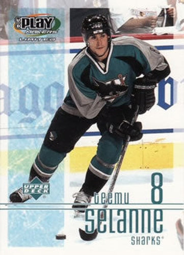 #82 Teemu Selanne - San Jose Sharks - 2001-02 Upper Deck Playmakers Hockey