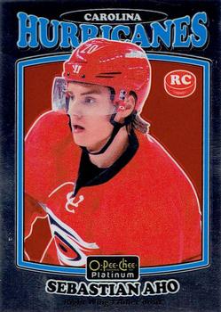 #R-82 Sebastian Aho - Carolina Hurricanes - 2016-17 O-Pee-Chee Platinum - Retro Hockey