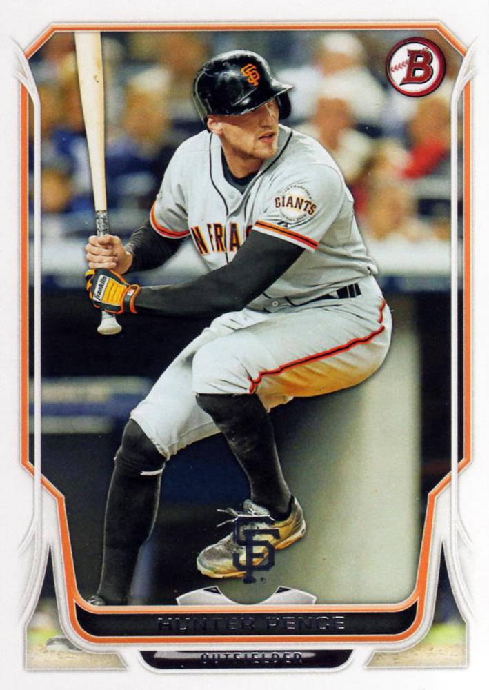 #82 Hunter Pence - San Francisco Giants - 2014 Bowman Baseball