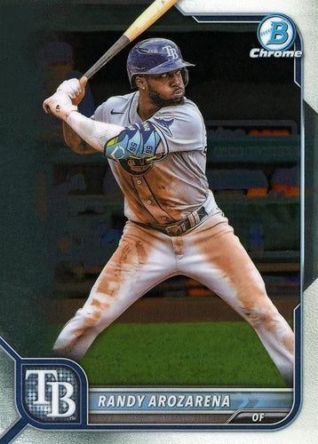 #82 Randy Arozarena - Tampa Bay Rays - 2022 Bowman Chrome Baseball