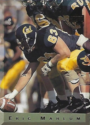 #82 Eric Mahlum - California Golden Bears / Indianapolis Colts - 1994 Classic Four Sport