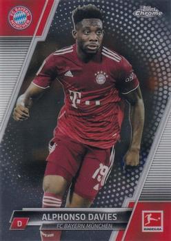 #82 Alphonso Davies - FC Bayern Munchen - 2021-22 Topps Chrome Bundesliga Soccer
