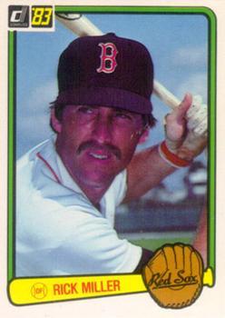 #82 Rick Miller - Boston Red Sox - 1983 Donruss Baseball