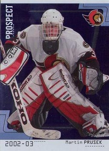 #82 Martin Prusek - Ottawa Senators - 2002-03 Be a Player Between the Pipes Hockey