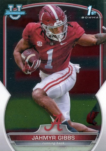 #82 Jahmyr Gibbs - Alabama Crimson Tide - 2022 Bowman Chrome University Football