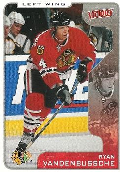 #82 Ryan VandenBussche - Chicago Blackhawks - 2001-02 Upper Deck Victory Hockey