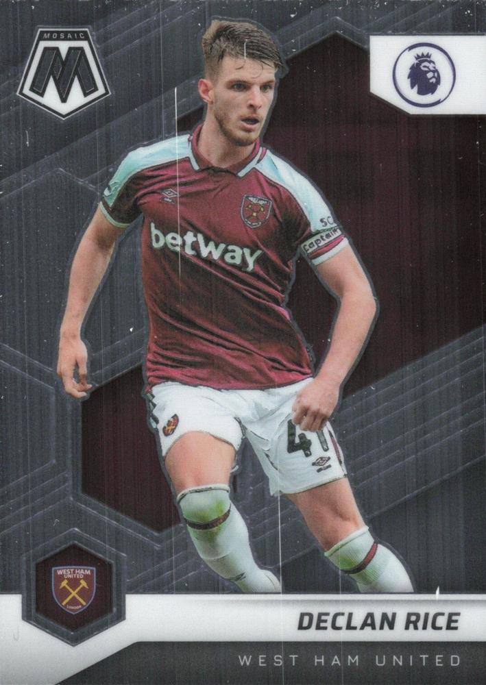 #82 Declan Rice - West Ham United - 2021-22 Panini Mosaic Premier League Soccer