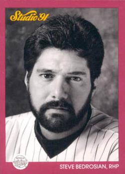 #82 Steve Bedrosian - Minnesota Twins - 1991 Studio Baseball