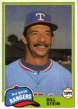 #836 Bill Stein - Texas Rangers - 1981 Topps Baseball