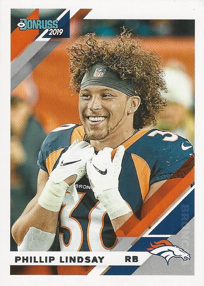 #83V Phillip Lindsay - Denver Broncos - 2019 Donruss Football