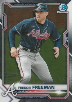 #83 Freddie Freeman - Atlanta Braves - 2021 Bowman Chrome Baseball