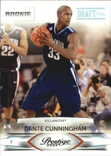 #233 Dante Cunningham - Villanova Wildcats - 2009-10 Panini Prestige - Draft Picks Light Blue Basketball