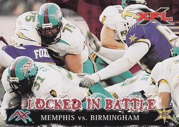 #83 Memphis vs Birmingham - Memphis Maniax / Birmingham Thunderbolts - 2001 Topps XFL Football
