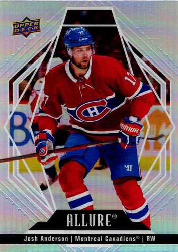 #83 Josh Anderson - Montreal Canadiens - 2022-23 Upper Deck Allure Hockey