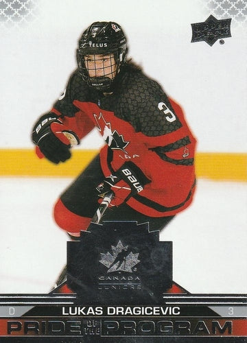 #83 Lukas Dragicevic - Canada - 2022-23 Upper Deck Team Canada Juniors Hockey