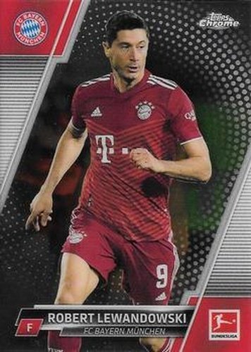 #83 Robert Lewandowski - FC Bayern Munchen - 2021-22 Topps Chrome Bundesliga Soccer