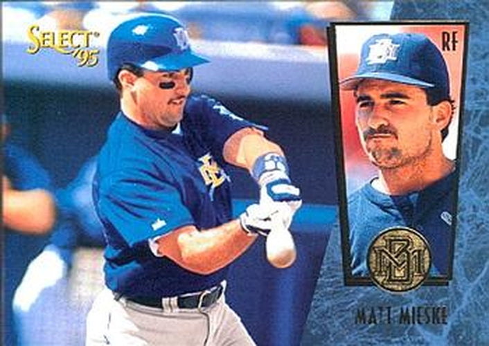 #83 Matt Mieske - Milwaukee Brewers - 1995 Select Baseball