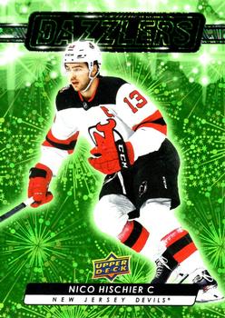 #DZ-83 Nico Hischier - New Jersey Devils - 2023-24 Upper Deck - Dazzlers Green Hockey