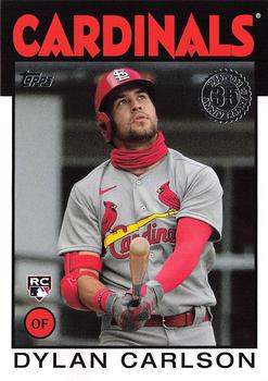 #86B-83 Dylan Carlson - St. Louis Cardinals - 2021 Topps - 1986 Topps Baseball 35th Anniversary Series One Baseball