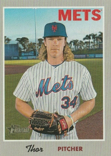 #83b Noah Syndergaard - New York Mets - 2019 Topps Heritage Baseball