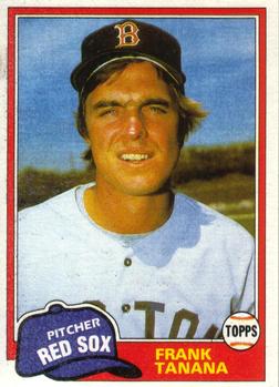 #841 Frank Tanana - Boston Red Sox - 1981 Topps Baseball