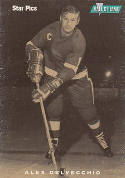 #10 Alex Delvecchio - Detroit Red Wings - 1991 Star Pics Hockey