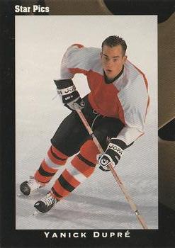 #44 Yanick Dupre - Philadelphia Flyers - 1991 Star Pics Hockey