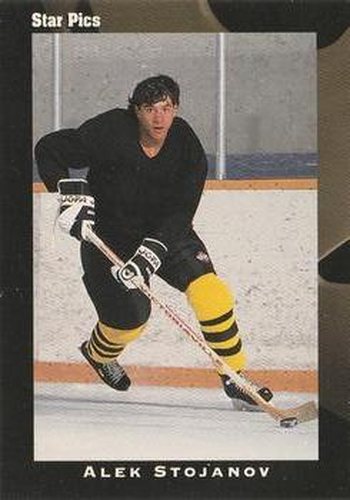 #46 Alek Stojanov - Vancouver Canucks - 1991 Star Pics Hockey
