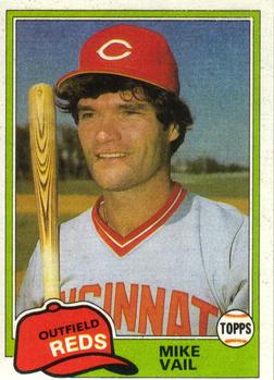 #848 Mike Vail - Cincinnati Reds - 1981 Topps Baseball