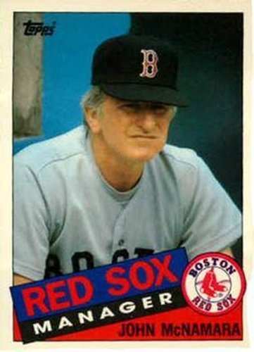 #84T John McNamara - Boston Red Sox - 1985 Topps Traded Baseball