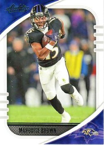 #84 Marquise Brown - Baltimore Ravens - 2020 Panini Absolute - Green Football