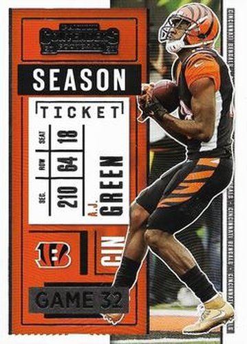 #84 A.J. Green - Cincinnati Bengals - 2020 Panini Contenders Football