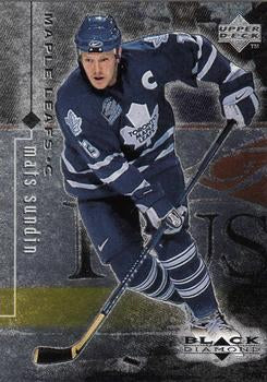 #84 Mats Sundin - Toronto Maple Leafs - 1998-99 Upper Deck Black Diamond Hockey