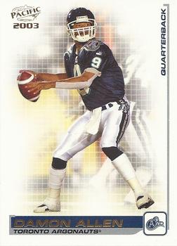 #84 Damon Allen - Toronto Argonauts - 2003 Pacific CFL Football