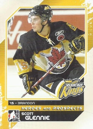 #84 Scott Glennie - Brandon Wheat Kings - 2010-11 In The Game Heroes and Prospects Hockey