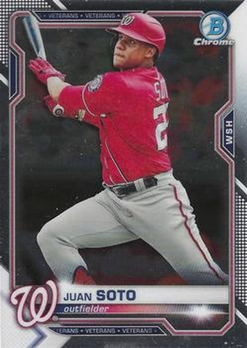 #84 Juan Soto - Washington Nationals - 2021 Bowman Chrome Baseball
