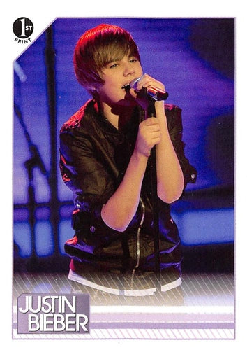 #84 Before breaking into Baby, Justin wowed the Am - 2010 Panini Justin Bieber