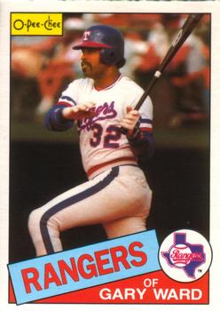 #84 Gary Ward - Texas Rangers - 1985 O-Pee-Chee Baseball