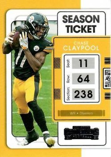 #84 Chase Claypool - Pittsburgh Steelers - 2021 Panini Contenders Football