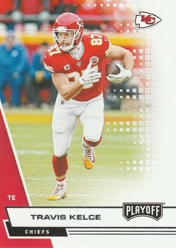 #84 Travis Kelce - Kansas City Chiefs - 2020 Panini Playoff Football