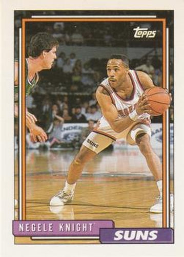 #84 Negele Knight - Phoenix Suns - 1992-93 Topps Basketball
