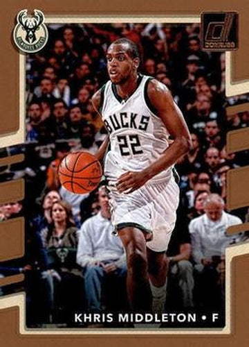 #84 Khris Middleton - Milwaukee Bucks - 2017-18 Donruss Basketball
